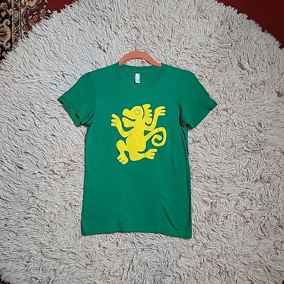 Legends Of The Hidden Temple Shirt Green & Yellow American Apparel Halloween - Picture 1 of 7
